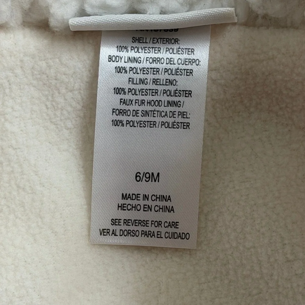 NWT Nicole Miller New York Baby Girls Pink Floral Quilted Snowsuit 6/9M Months